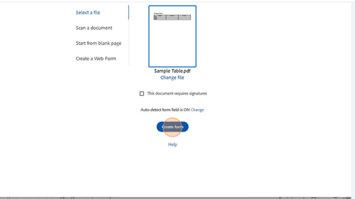 Adobe Acrobat Pro interface with tagging panel open, displaying accessibility tags for a sample PDF table, including table headers, rows, and data cells.