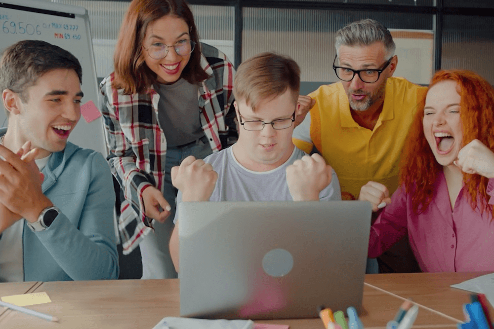 Joyful Business Team