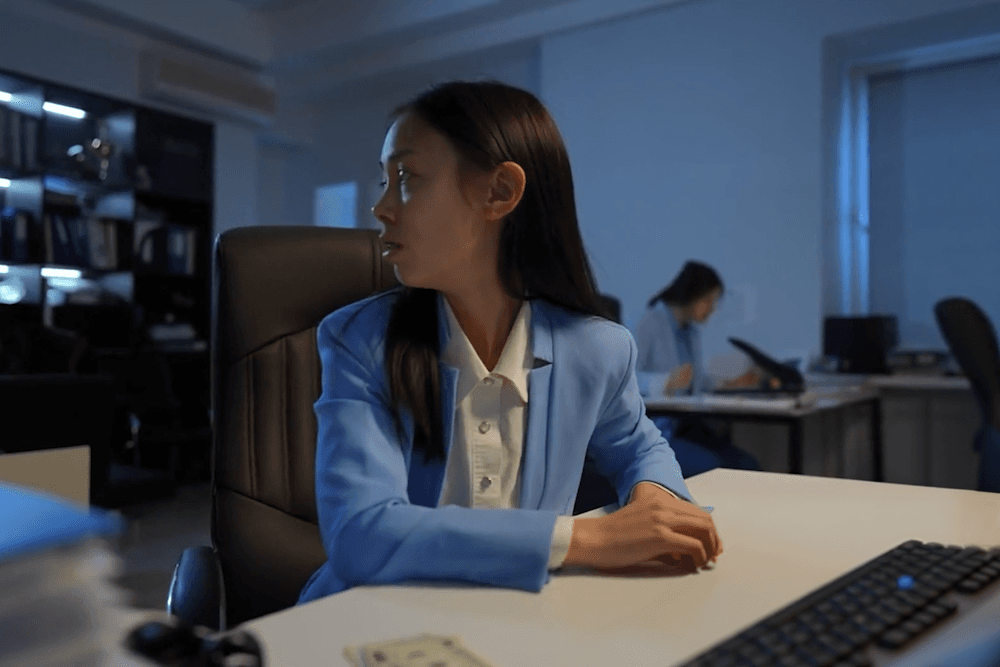 Employee Looking Over Their Shoulder Like They&rsquo;re Hiding Something