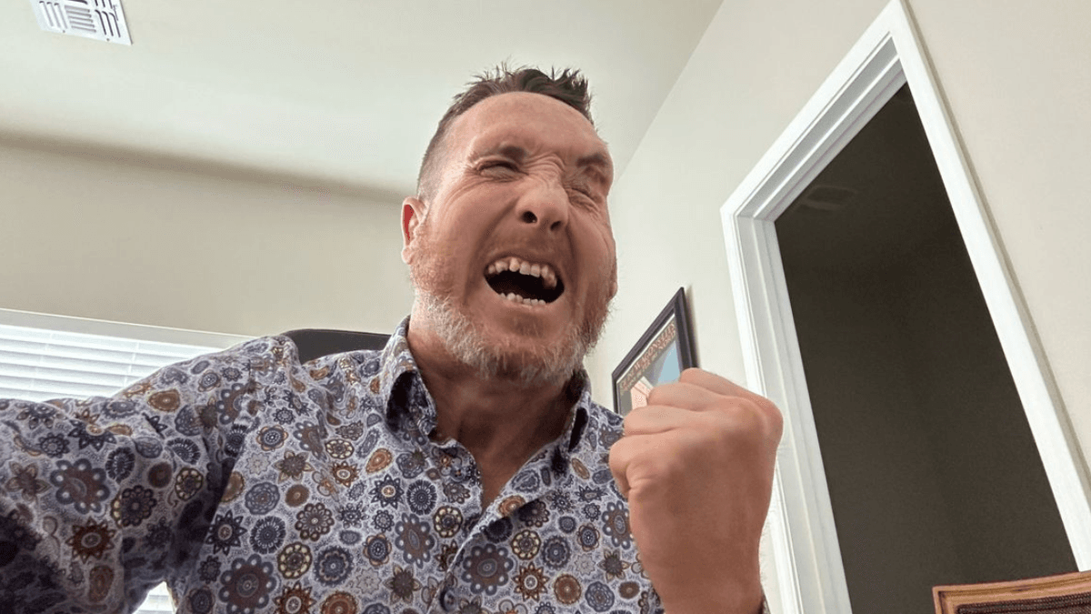 A Tight Shot of Tanner Gers' Face Showing Frustration