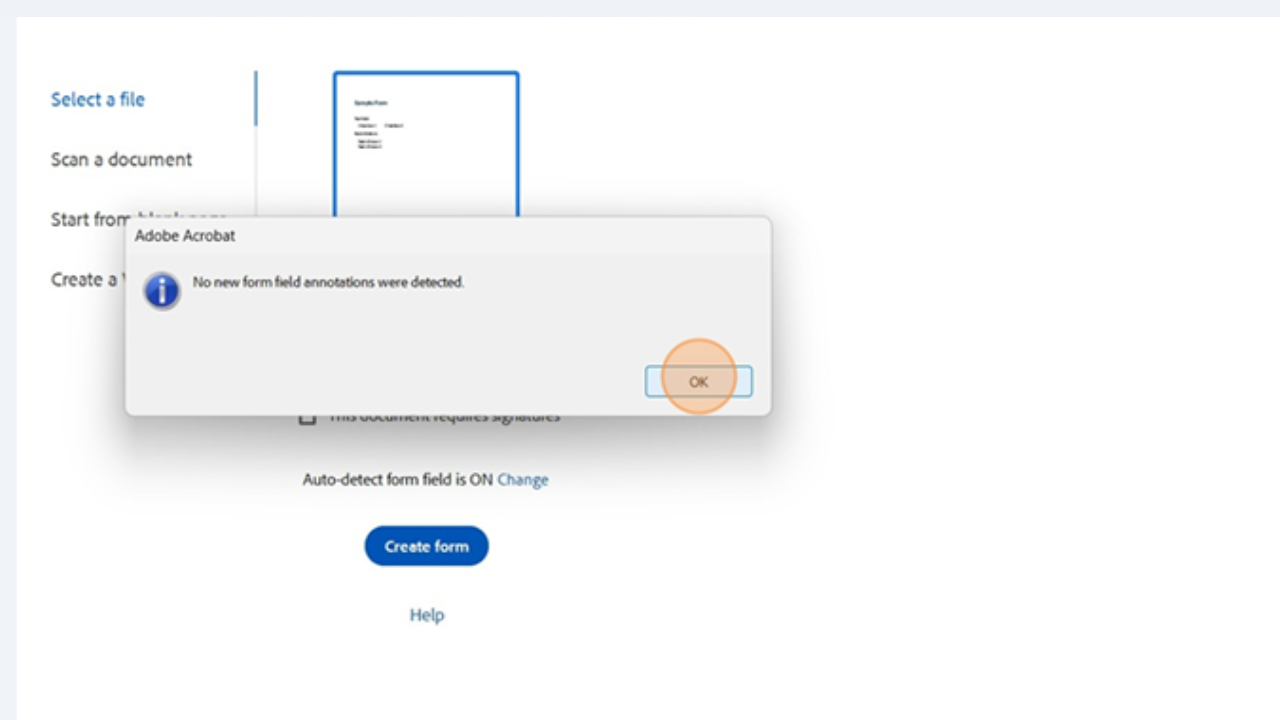 Acrobat Pro alert saying 