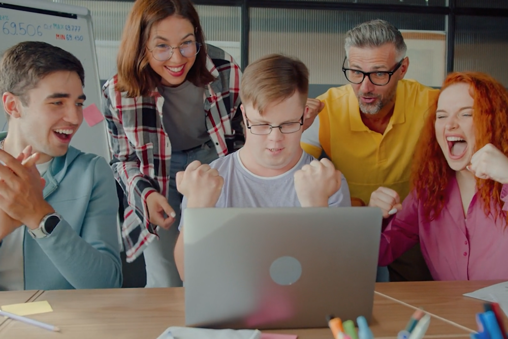 Joyful Business Team