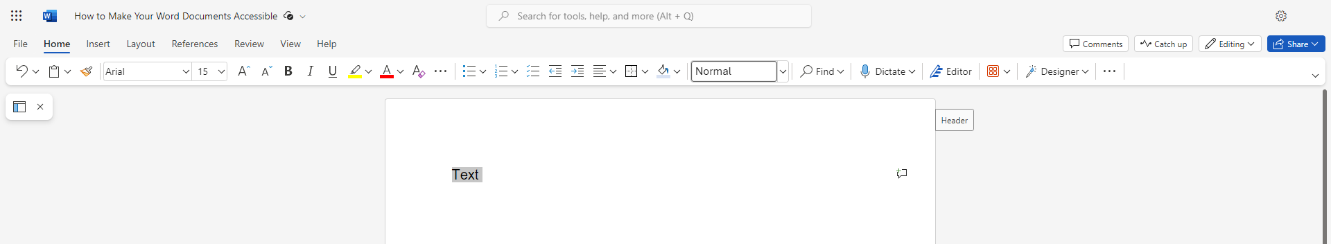 Highlight the Text